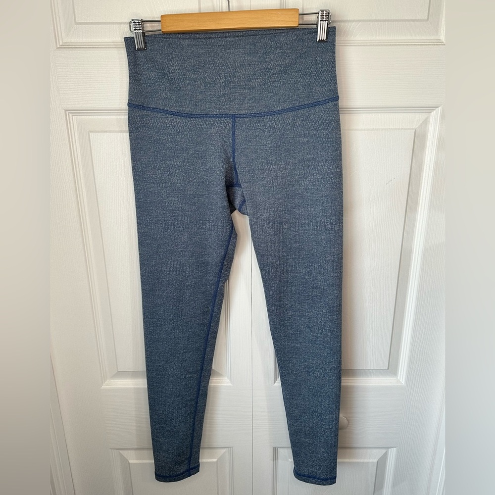 DYI Knit Herringbone Blue Legging Sz.L